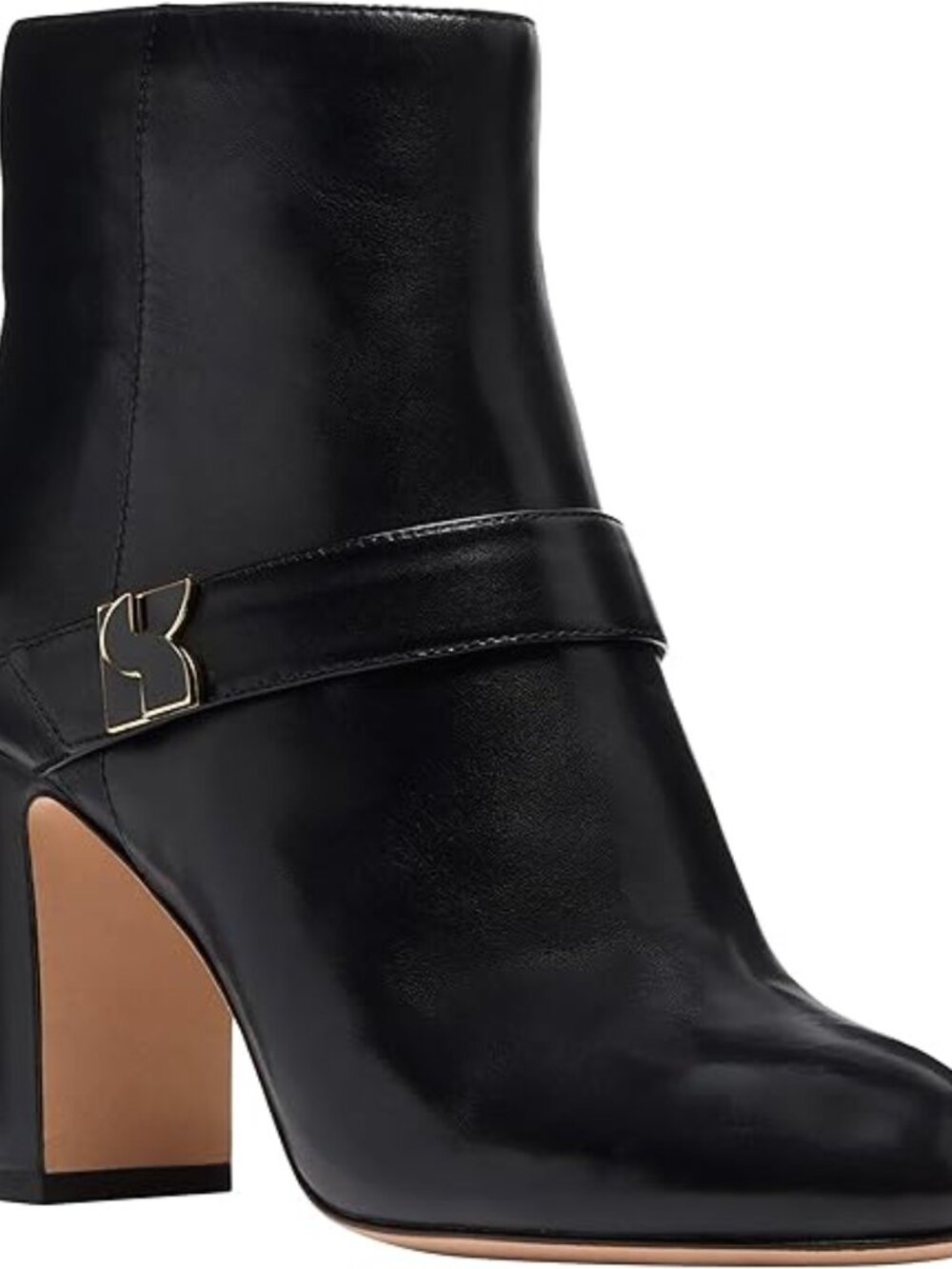 KATE SPADE  new york Women's Dakota Zip Up Heeled  Ankle Boot, Black, SIZE  10